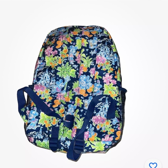NWT Disney x Lilly Pulitzer Mickey and Minnie Mouse cinderella castle backpack - Picture 7 of 15